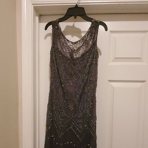 Vintage Beaded Evening Gown